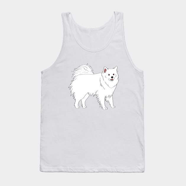 American Eskimo Dog Tank Top by Adastumae